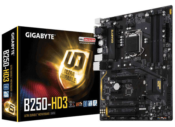 Gigabyte GA-B250M-HD3 DDR4 UEFI Desktop Motherboard