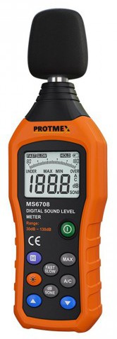 Protmex MS6708 Handheld Industrial Digital Sound Level Meter