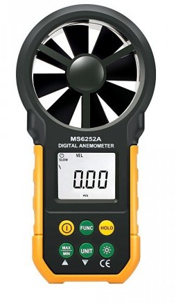 Hyelec MS6252A Wind Speed Handheld Digital Anemometer