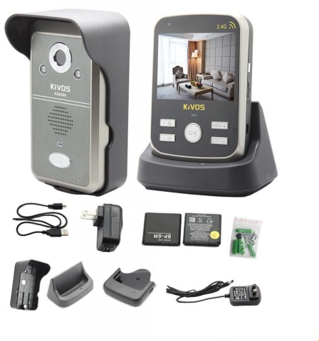 KiVOS KDB300 Battery Operated Wireless Video Door Phone