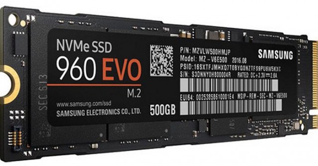Samsung 960 EVO Series Internal 500GB PCI-Express SSD