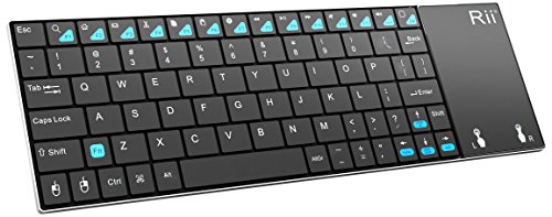 Rii K12+ Ultra Slim 2.4GHz Touch Pad Mini Wireless Keyboard