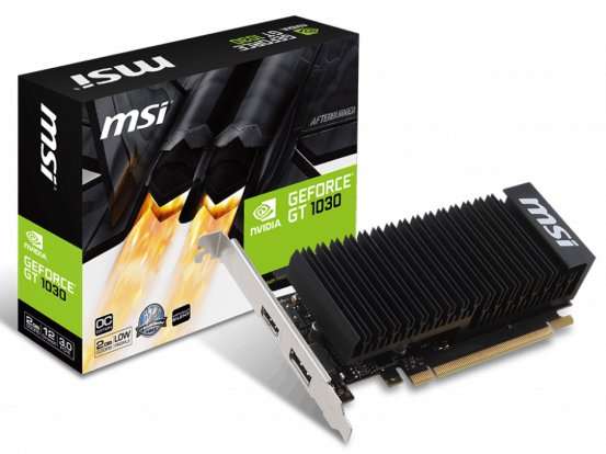 MSI GeForce GT1030 OC 2GB GDDR5 PCI-E Graphics Card