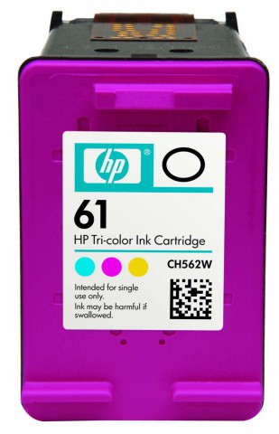 HP 61 Color 450 Page Yield Inkjet Printer Cartridge