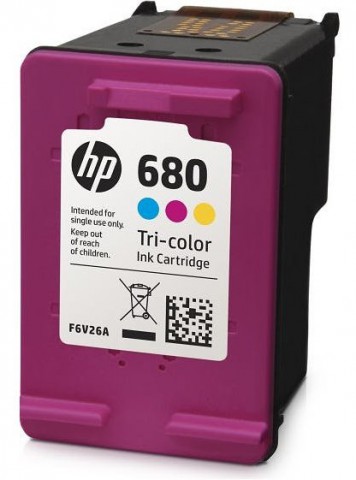 HP 680 Color 480 Page Yield Inkjet Printer Cartridge