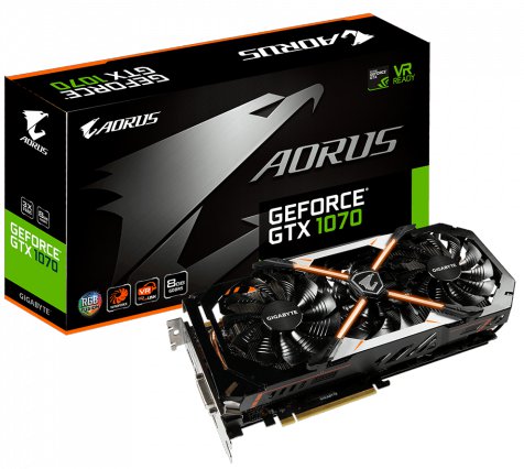 Aorus GeForce GTX-1070 8GB GDDR5X Gaming  Graphics Card
