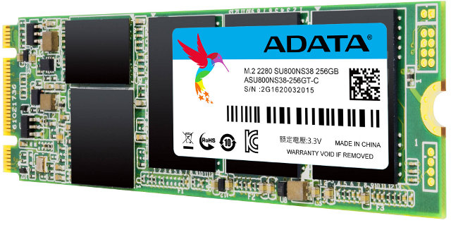 AData SU800 M.2 2280 SATA 256GB 3D NAND Solid State Drive