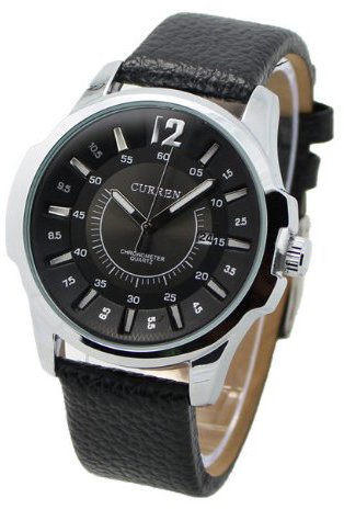 Curren 8123 Leather Band Modern Business Men Wrist Watch