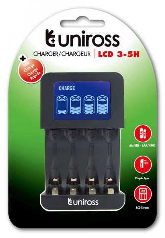 Uniross UCW003 LCD Screen Camera Battery Charger