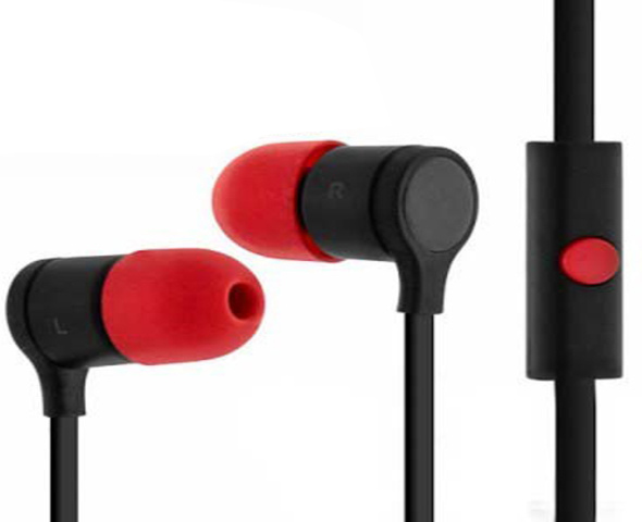 HTC Beats Audio Flat Tangle-Free Cable In-Line Mic Headphone