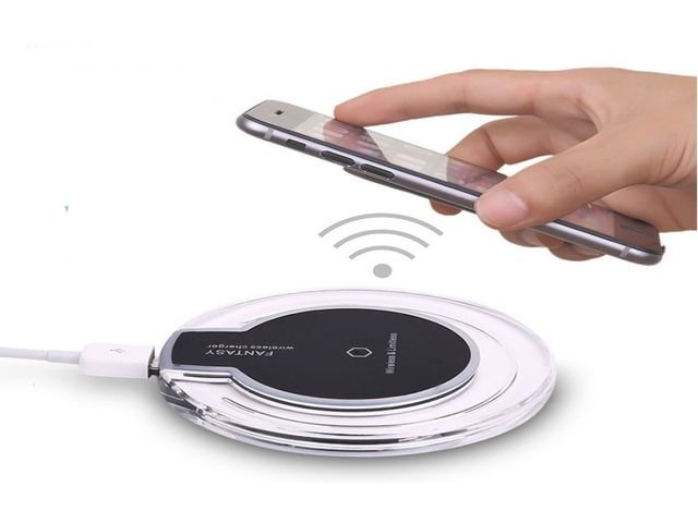 Wireless Fast Charger Transparent QI Charging Pad Station