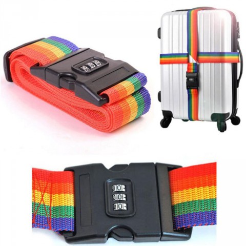 Lock for Travel Bag One Meter Nylon Belt