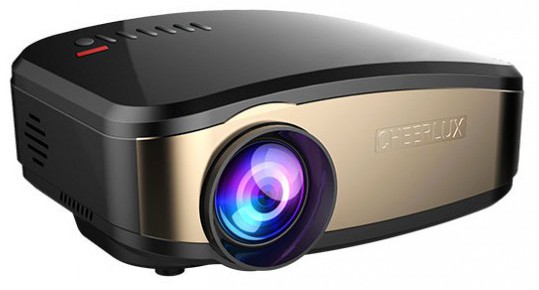 Cheerlux C6 Wireless TV Projector with Screen Mirroring