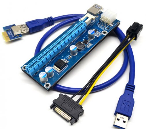 PCI-E Riser 1x-16x USB to PCI High Quality Graphics Mining