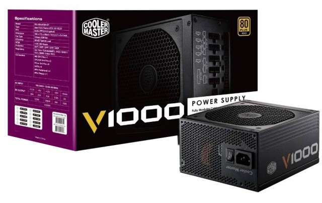 Cooler Master V1000 Fully Modular 1000W 80+ Power Supply