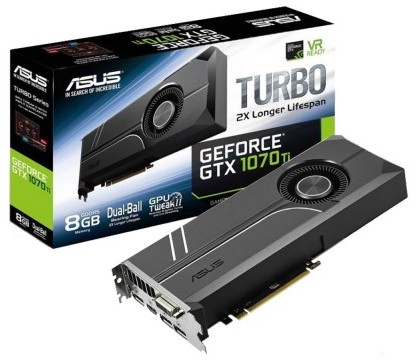 Asus Turbo GeForce GTX 1070Ti 8GB Gaming Graphics Card