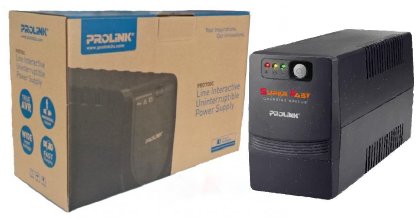 Prolink PRO700C Universal Socket 650VA Fast Charging UPS