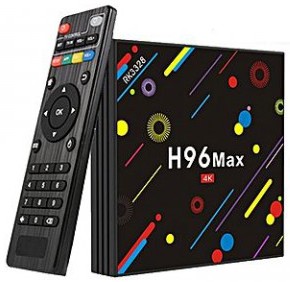 Smart TV Box H96 Max 4K Android 7.1 Hexa Core 4GB RAM