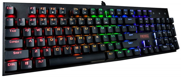 1st Player FireRose MK3 RGB Waterproof Gaming Keyboard