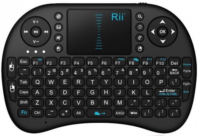 Rii i8 92 Keys 2.4 Ghz Smart TouchPad Wireless Mini Keyboard
