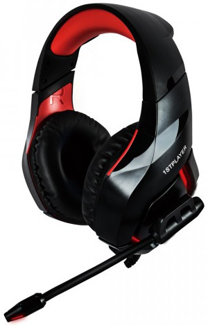 1st Player Fire Dancing H1 Noise Cancelling Gaming Headset