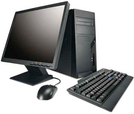 Desktop PC Core i3 G2100 Intel H61 4GB RAM 17" Monitor