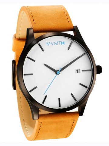 MVMT Classic Series Leather Strap Wrist Watch