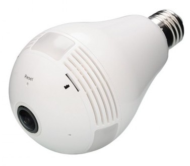 Bulb IP Panaromic CC Camera 1.3 Megapixel WiFi Day / Night