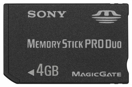Sony Memory Stick Pro Duo 4GB Card
