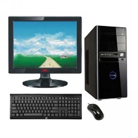 Desktop PC Core 2 Dou 500GB HDD 4GB RAM 17" Monitor