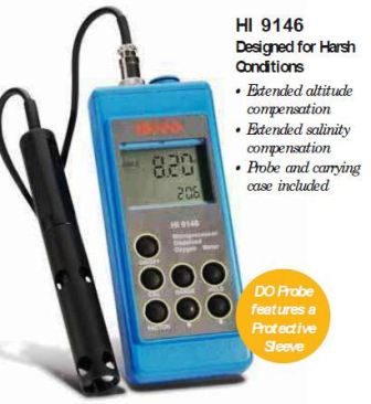 HANNA HI 9146 Portable Dissolved Oxygen Meter