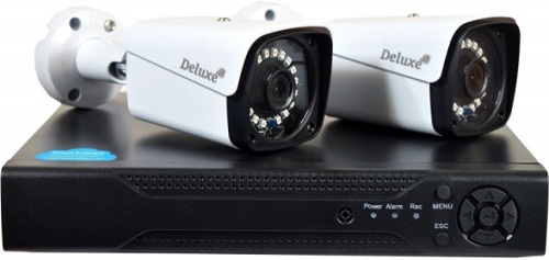 CCTV Package Deluxe 4CH DVR  4 PCS 4MP CC Camera