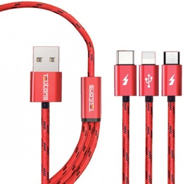 Teutons 3-in-1 USB Data Cable