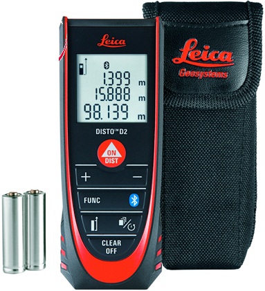Leica Disto D2 330-Feet Laser Distance Meter with Bluetooth