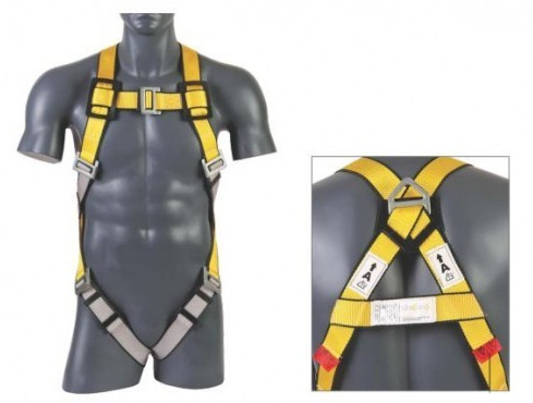 Full Body Safety Belt with Dorsal D-Ring and Extended Loop
