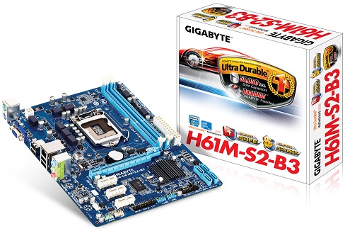 Gigabyte GA-H61M-S2-B3 Dual BIOS Protection Motherboard
