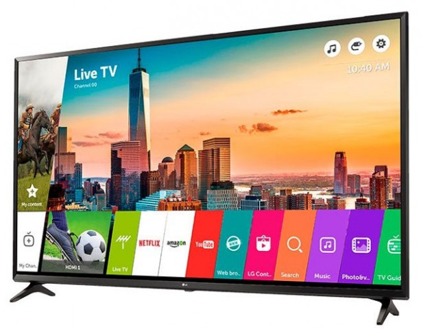 LG 43UJ6300 43-Inch 4K webOS Channel Plus Smart LED TV