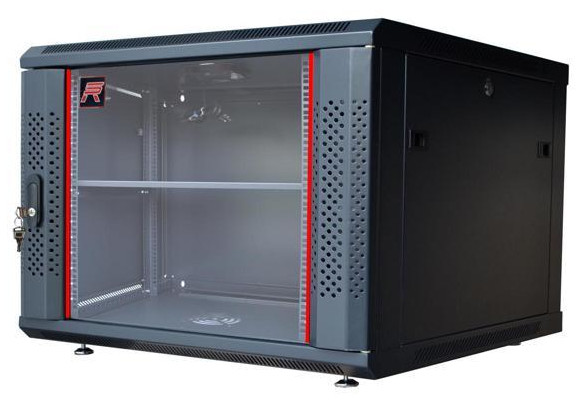Pushi 6U 6-Point Power Wall Mount Network Cabinet