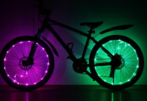 Colorful LED Bicycle Waterproof Wheel Light