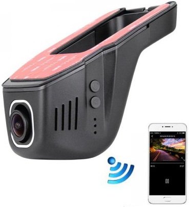E-ACE 1080p Full HD Wi-Fi Car DVR with Dual Camera Lens