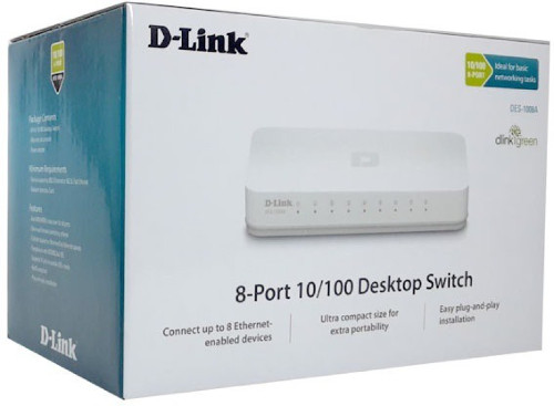 D-link DES-1008C 8-Port 10/100 Mbps Desktop Network Switch