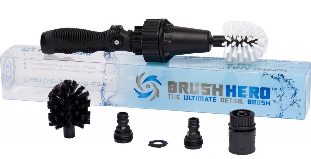Brush Hero Water Powered  Car / Bike Wheel Wash