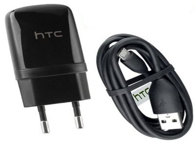 HTC Mobile Charger with Data Cable / Headphone