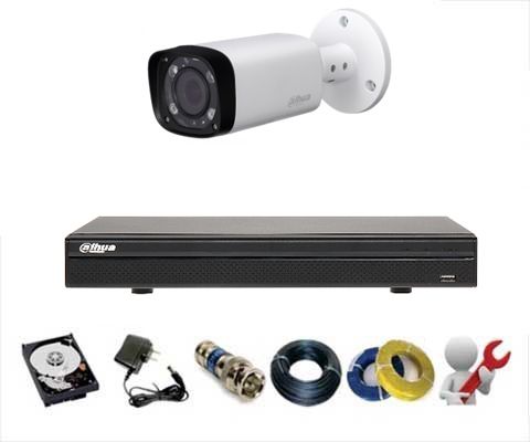 CCTV Package Dahua 4 Channel DVR 1-Pcs Camera 320GB HDD