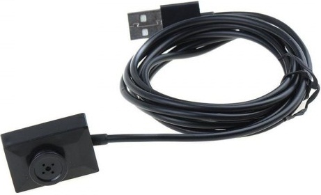 USB Cable Mini Spy Button Camera Black Color