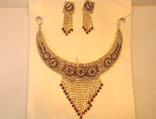 Imitation Necklace-355 Gold Plated Jewlery