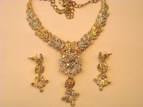 Imitation Necklace-353 Gold Plated Jewlery