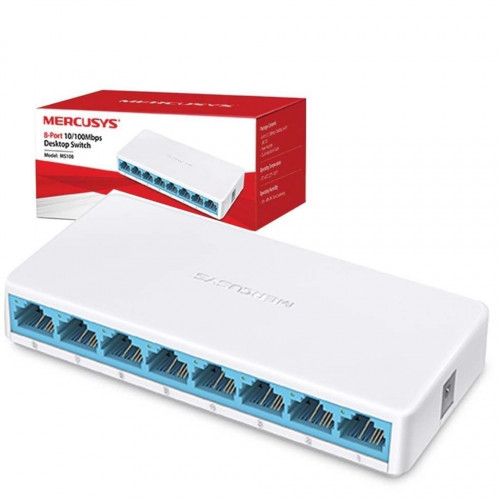 Mercusys MS108 8-Port 10/100 Mbps Desktop Switch