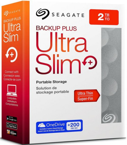 Seagate Ultra Slim 2TB Portable HDD