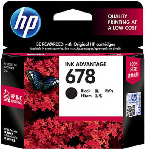 HP 678 Black Original Ink Advantage Printer Cartridge
